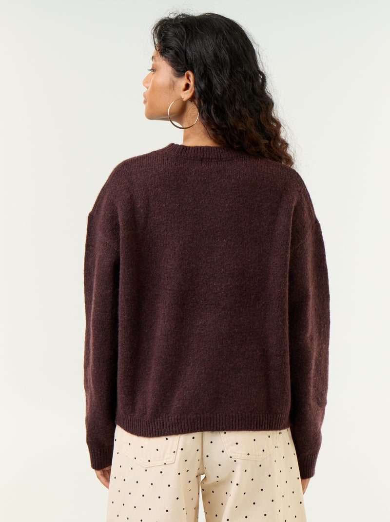 Jersey de punto grueso Purpura - Kiabi