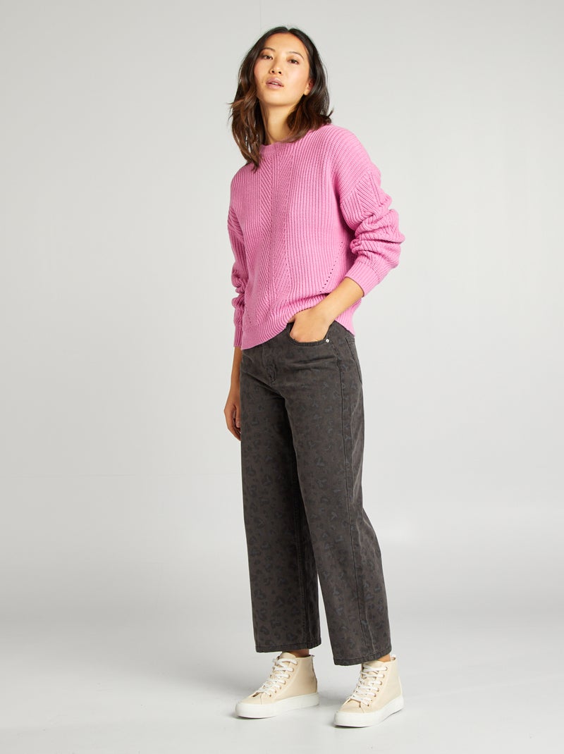 Jersey de punto grueso ROSA - Kiabi