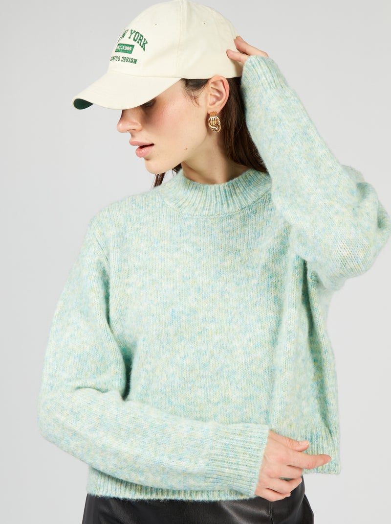 Jersey de punto grueso VERDE - Kiabi