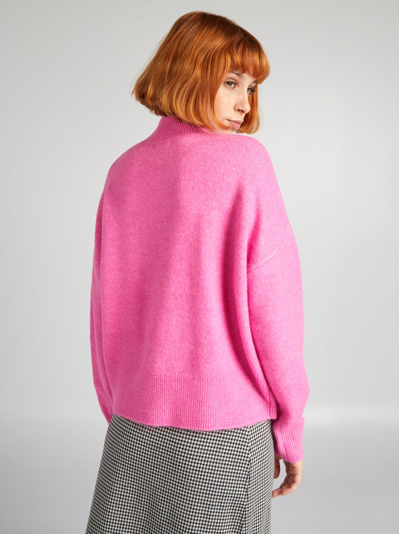 Jersey de punto jacquard ROSA - Kiabi