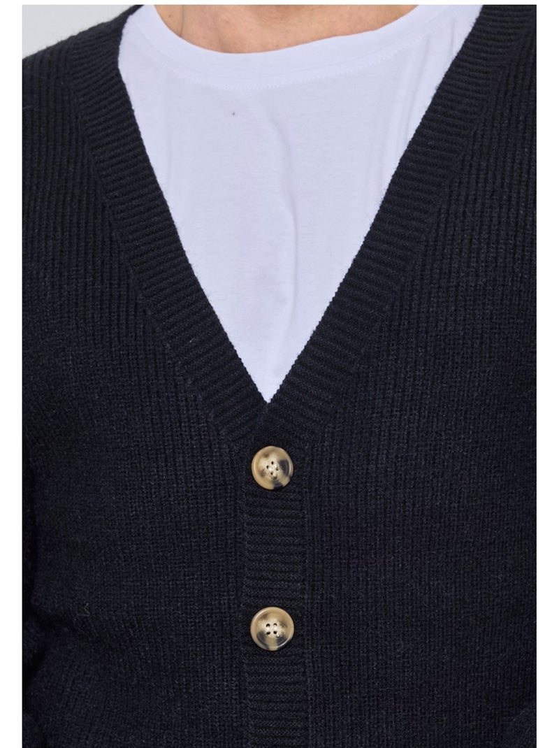 Jersey de punto Kebello Negro Negro - Kiabi