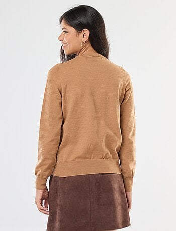 Jersey de punto ligero con cuello redondo