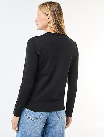 Jersey de punto ligero con cuello redondo