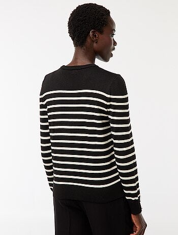 Jersey de punto ligero con cuello redondo