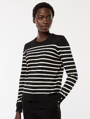 Jersey de punto ligero con cuello redondo