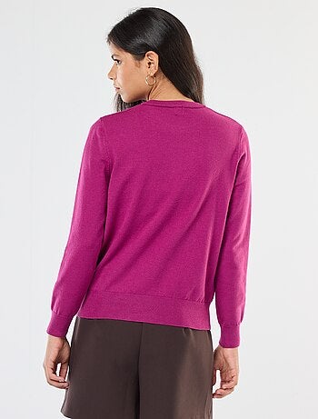 Jersey de punto ligero con cuello redondo