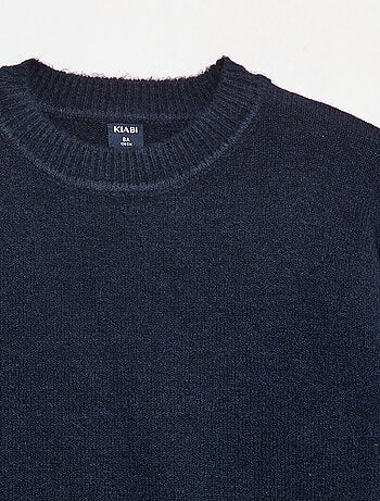 Jersey de punto liso con cuello redondo