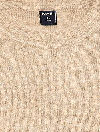 Jersey de punto liso con cuello redondo
