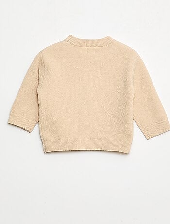Jersey de punto liso con cuello redondo