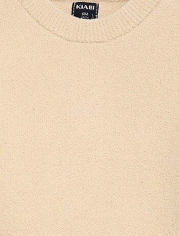 Jersey de punto liso con cuello redondo