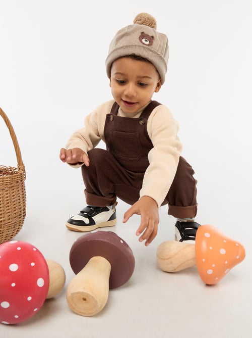 Jersey de punto liso con cuello redondo - Kiabi