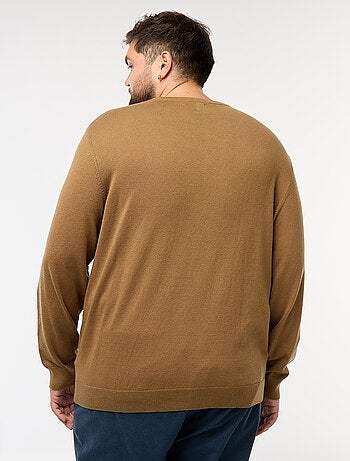 Jersey de punto liso cuello redondo
