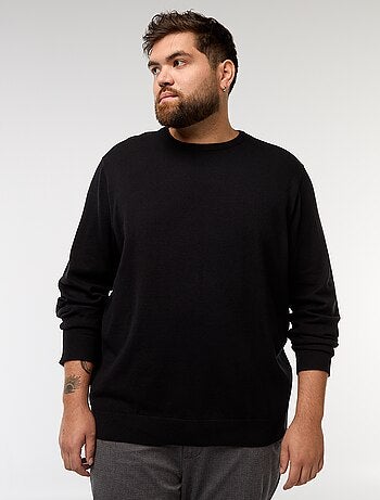 Jersey de punto liso cuello redondo
