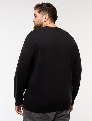 Jersey de punto liso cuello redondo