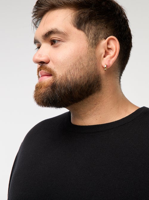 Jersey de punto liso con cuello redondo - Kiabi