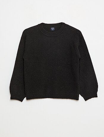 Jersey de punto liso con cuello redondo