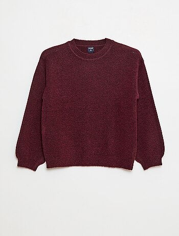 Jersey de punto liso con cuello redondo
