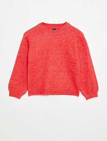 Jersey de punto liso con cuello redondo