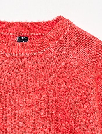 Jersey de punto liso con cuello redondo