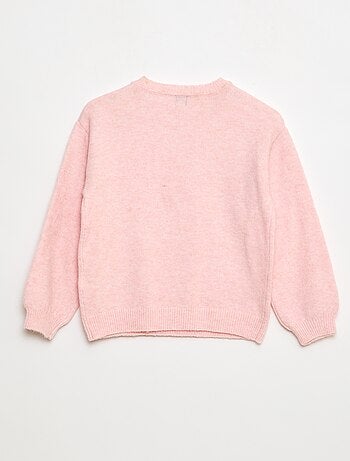 Jersey de punto liso con cuello redondo