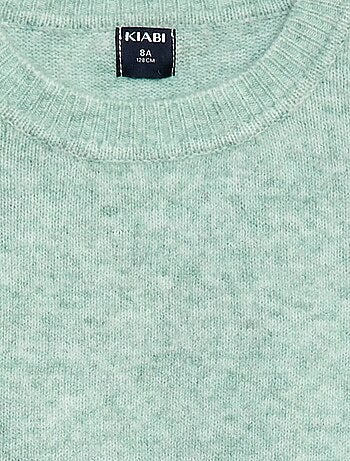 Jersey de punto liso con cuello redondo