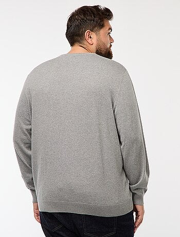 Jersey de punto liso cuello redondo