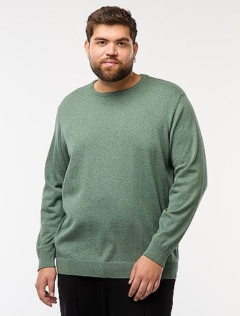 Jersey de punto liso cuello redondo