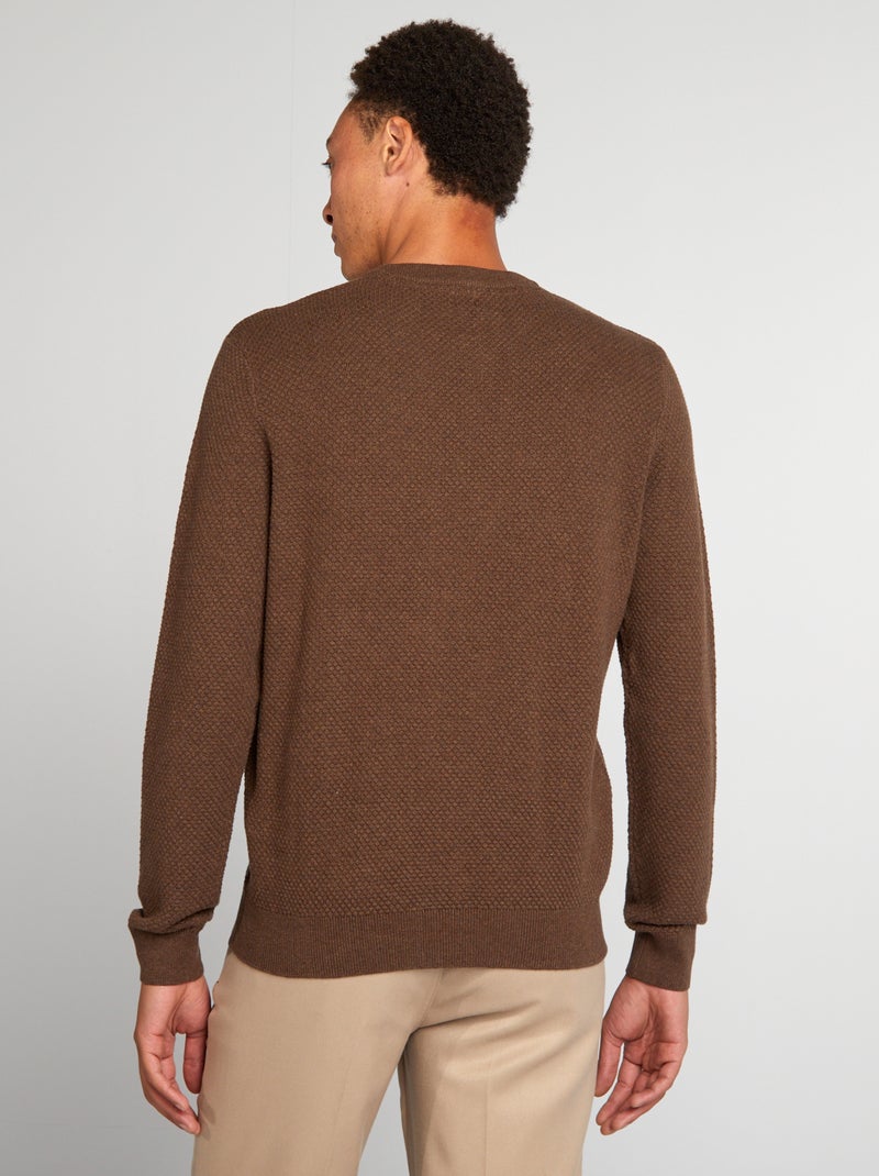 Jersey de punto MARRON - Kiabi
