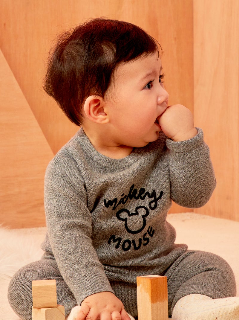 Jersey de punto 'Mickey' GRIS - Kiabi