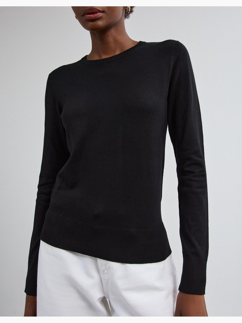 Jersey de punto, mo fashion Negro - Kiabi