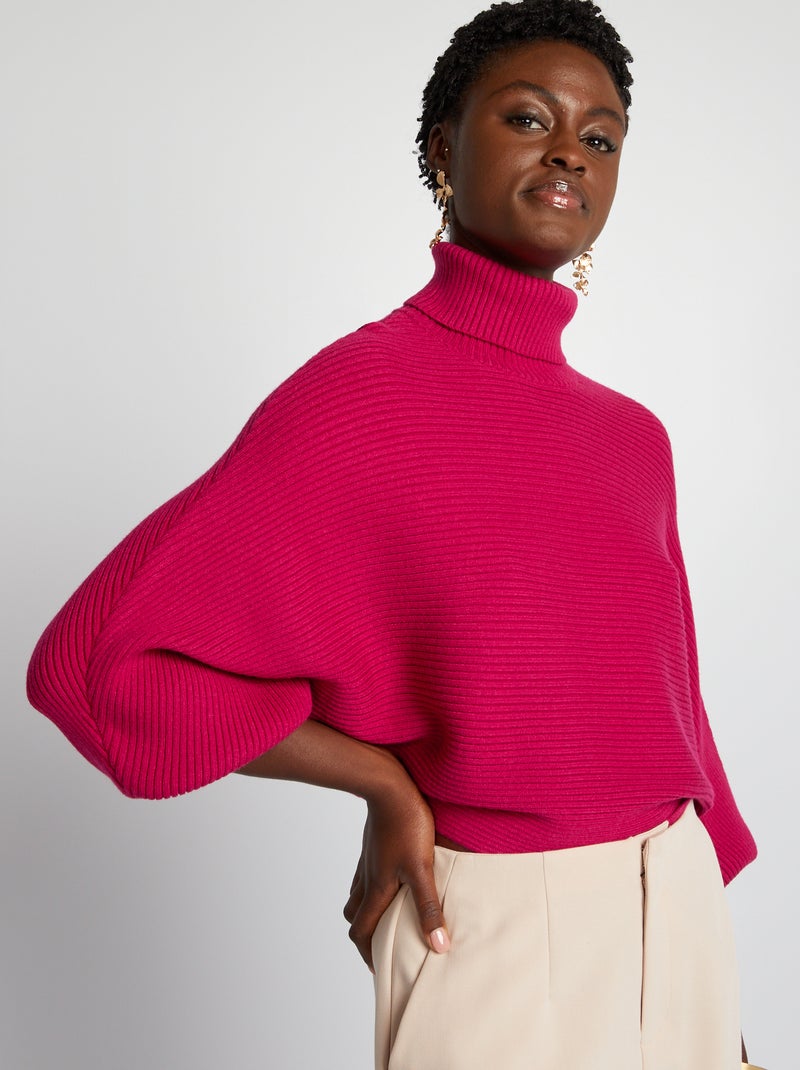 Jersey de punto murciélago ROJO - Kiabi
