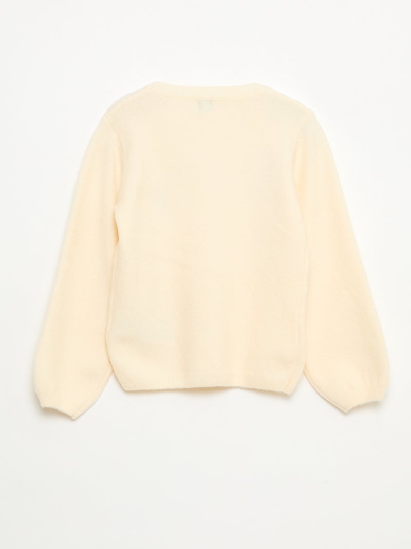 Jersey de punto 'Navidad' Beige - Kiabi