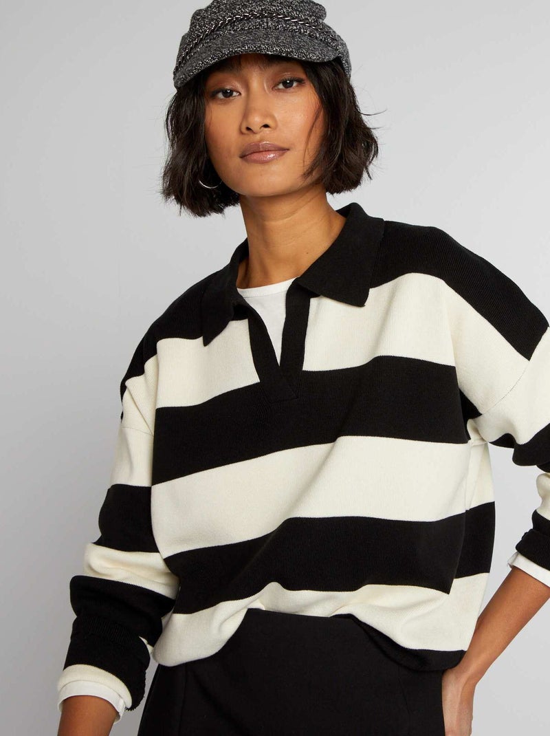 Jersey de punto NEGRO - Kiabi