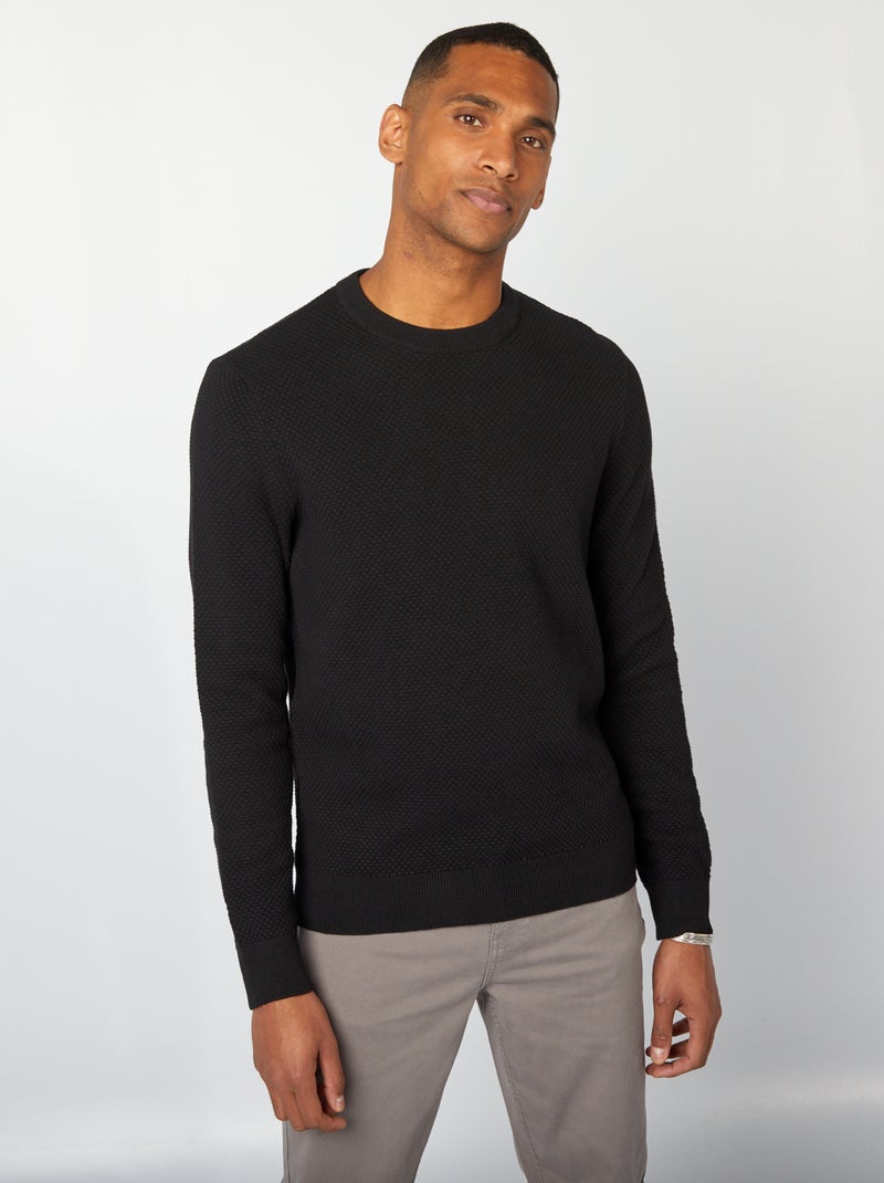 Jersey de punto NEGRO - Kiabi