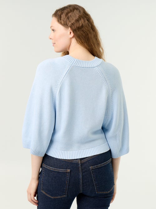 Jersey de punto oversize con sisas caídas - Kiabi Jersey de punto oversize con sisas caídas - Kiabi