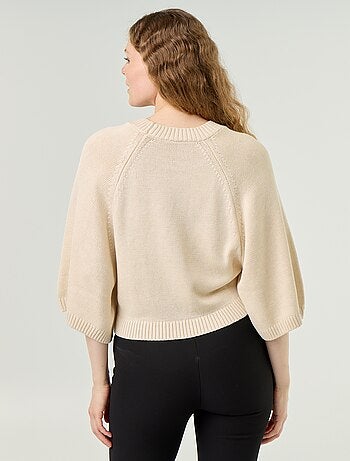 Jersey de punto oversize con sisas caídas
