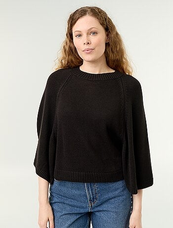Jersey de punto oversize con sisas caídas