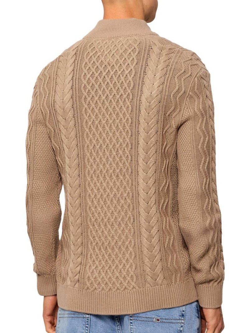 Jersey de Punto para Hombre Tommy Hilfiger Marrón capuchino - Kiabi
