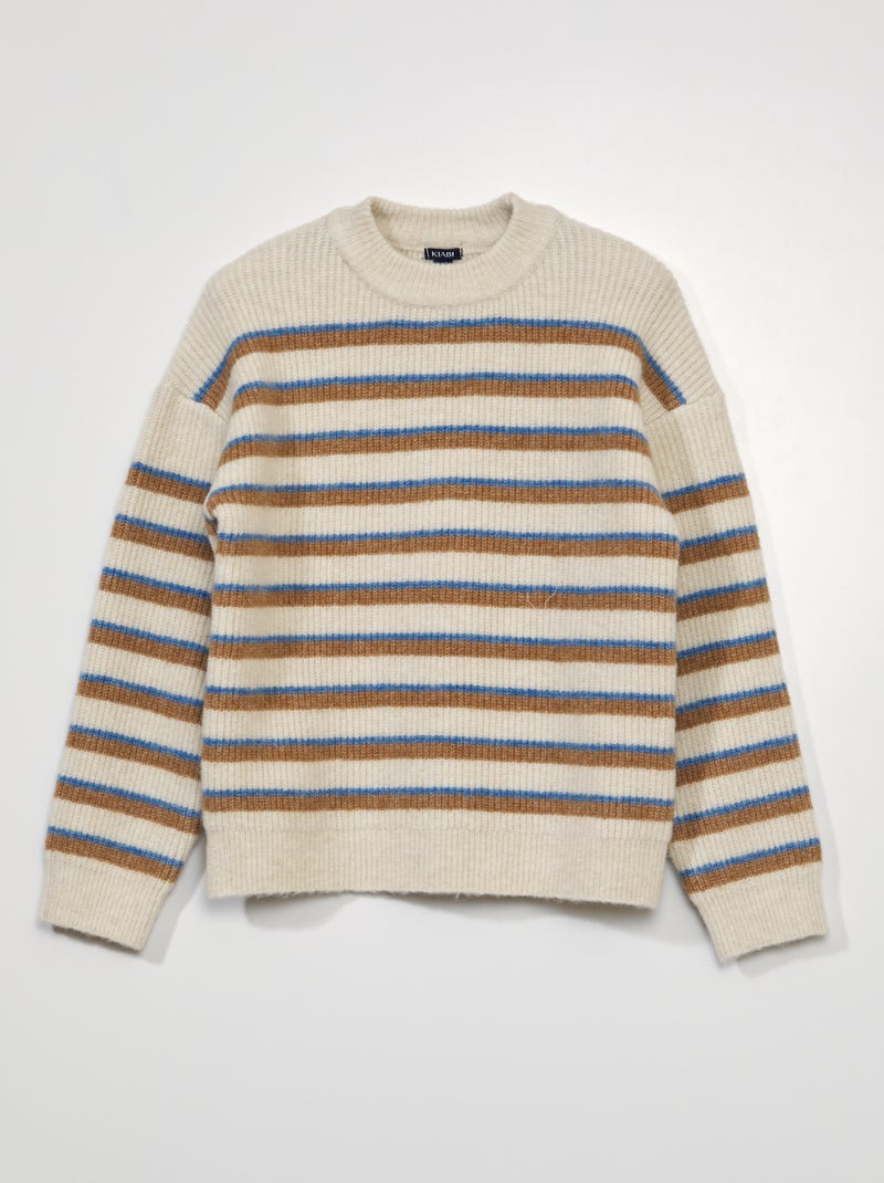 Jersey de punto perlado BEIGE - Kiabi