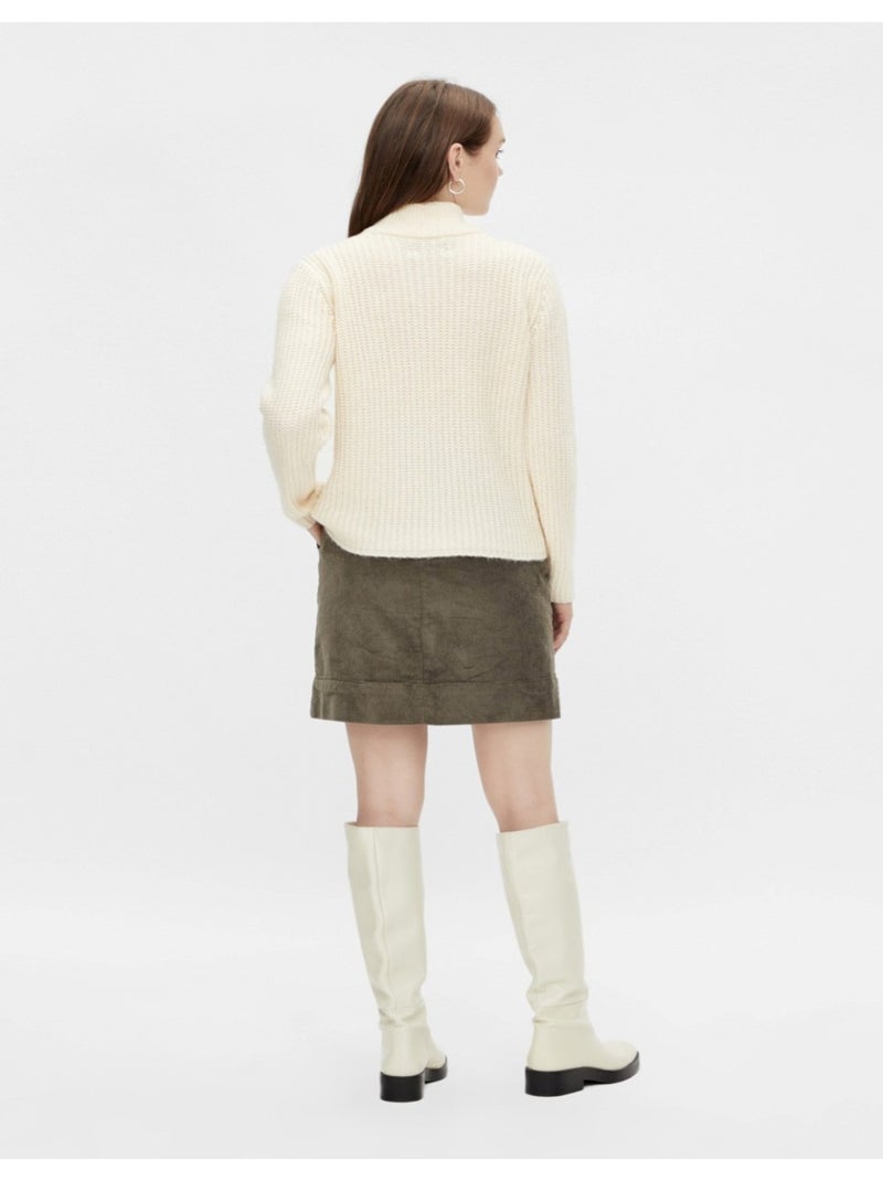 Jersey de punto Pieces Blanco - Kiabi