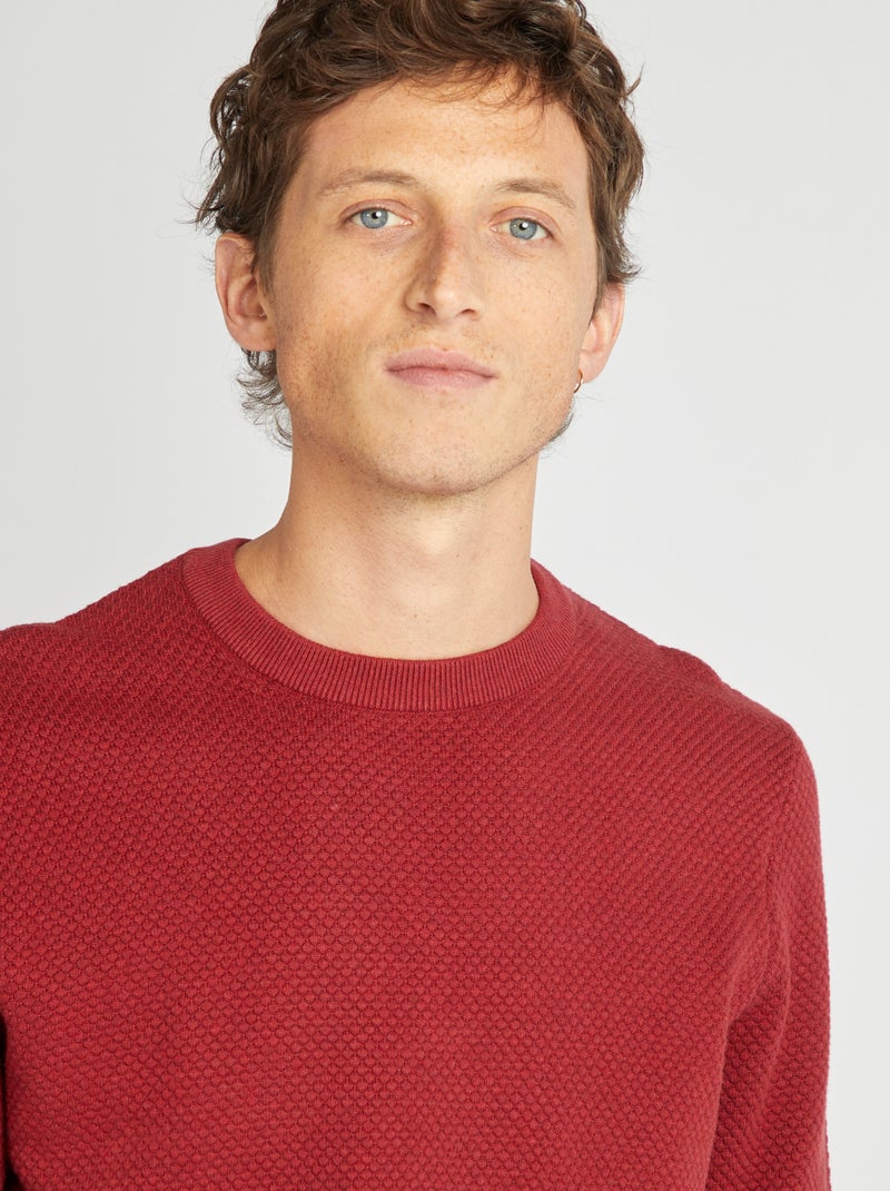 Jersey de punto ROJO - Kiabi