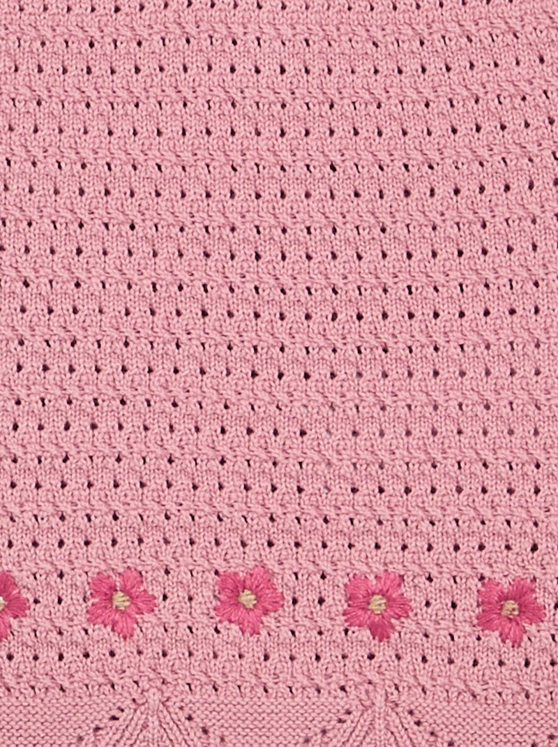 Jersey de punto sin mangas Rosa - Kiabi