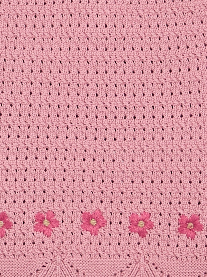 Jersey de punto sin mangas Rosa - Kiabi