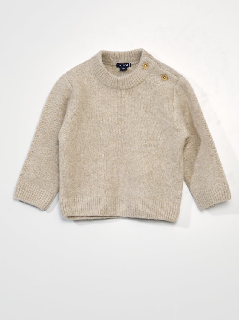 Jersey de punto suave BEIGE - Kiabi