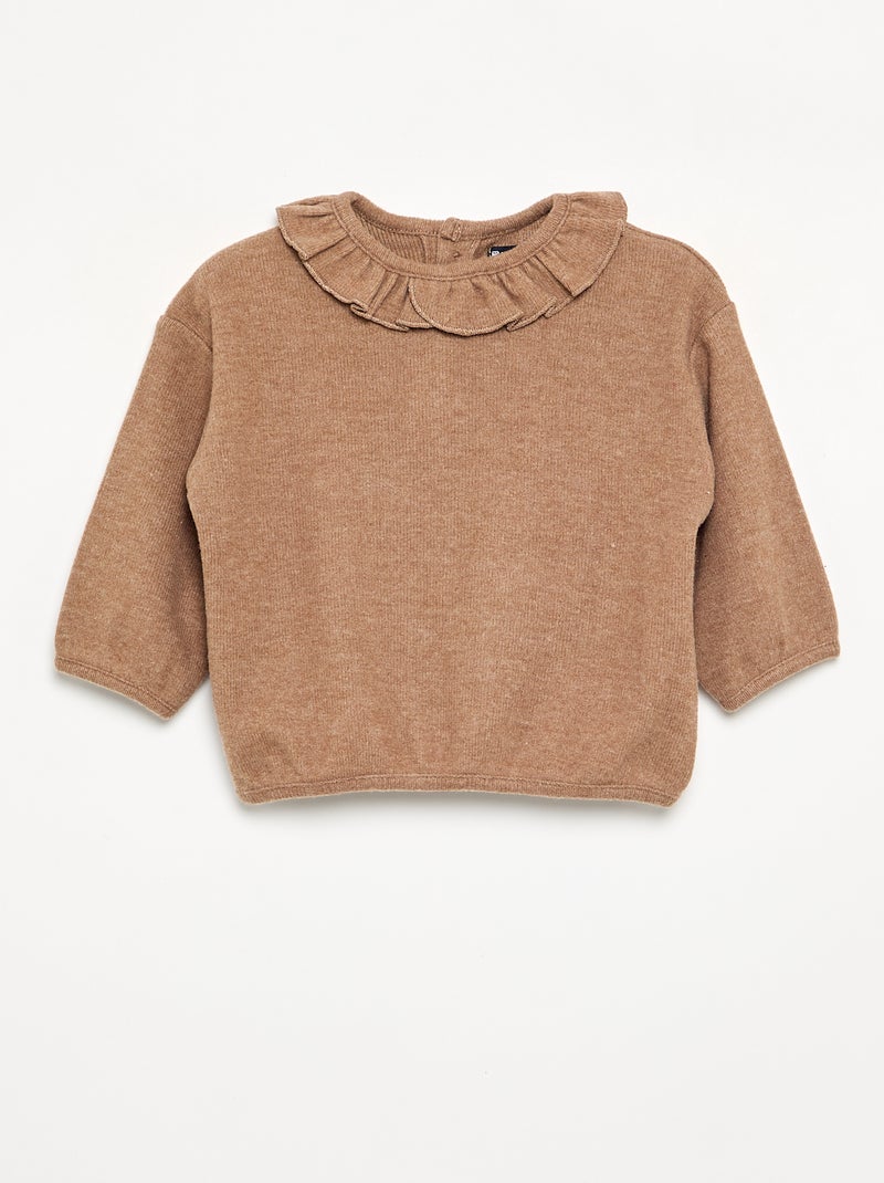 Jersey de punto suave Beige - Kiabi