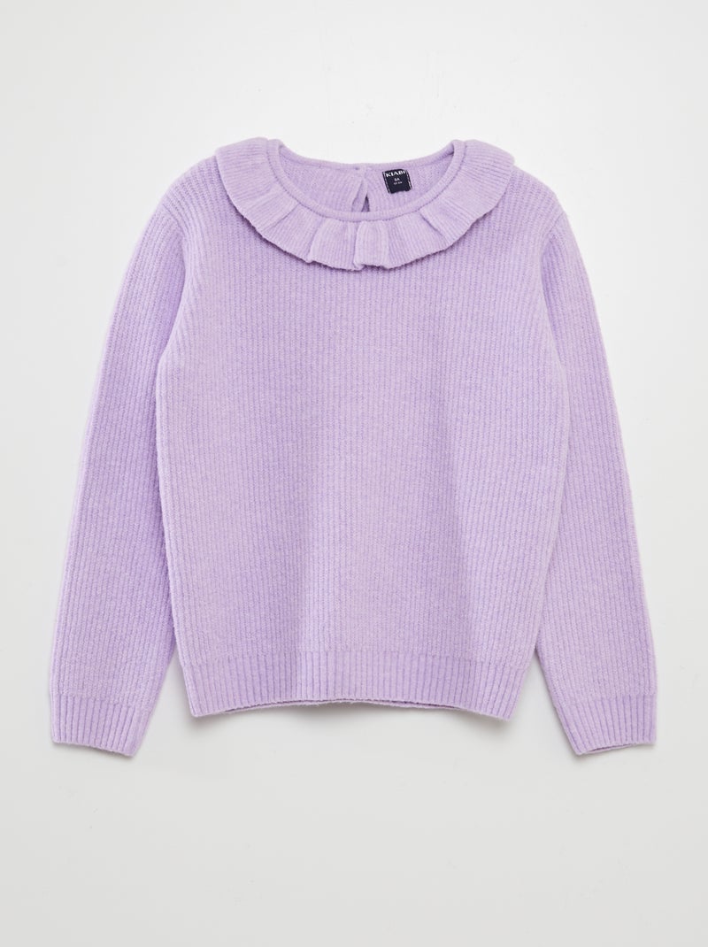 Jersey de punto suave con efecto ondulado PURPURA - Kiabi