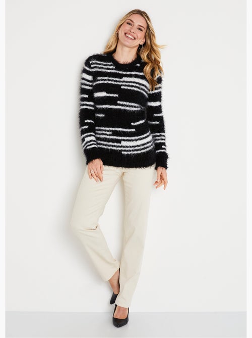 Jersey de punto suave efecto pelo - Afibel - Kiabi
