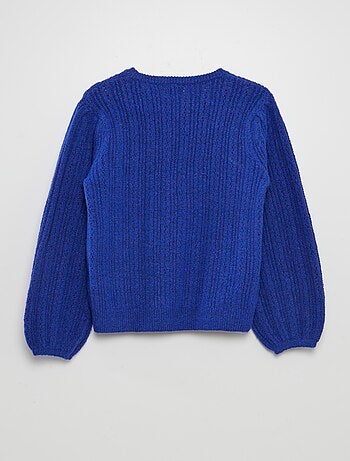 Jersey de punto suave fantasía