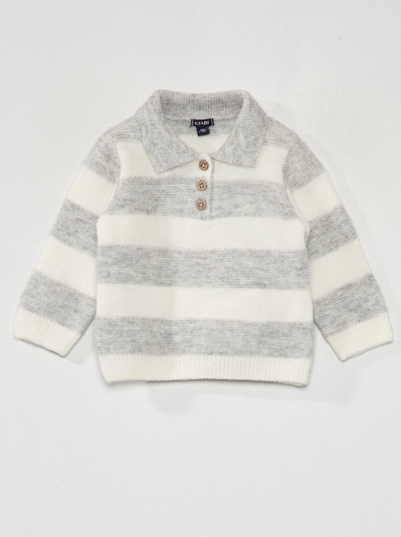 Jersey de punto suave GRIS - Kiabi