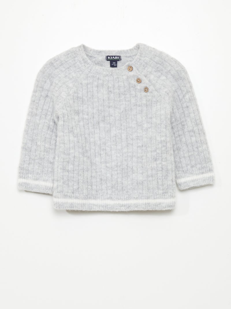 Jersey de punto suave GRIS - Kiabi